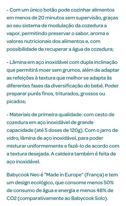 Babycook Béaba robot cozinha