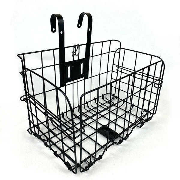 Велокорзина велосипедная корзина складная металлическая