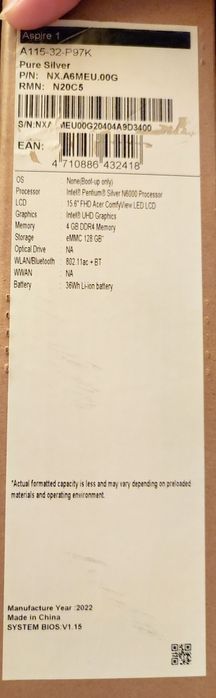 Продам Acer Aspire 1