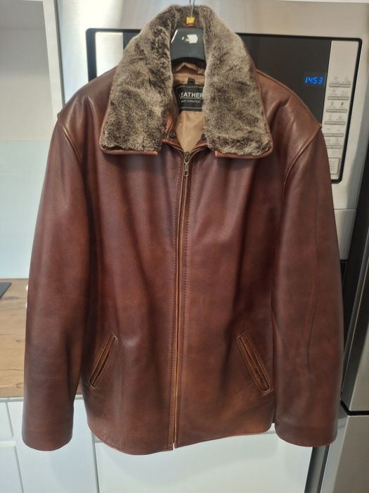 Kurtka skórzana ramoneska męska rozmiar L  stan bardzo dobry