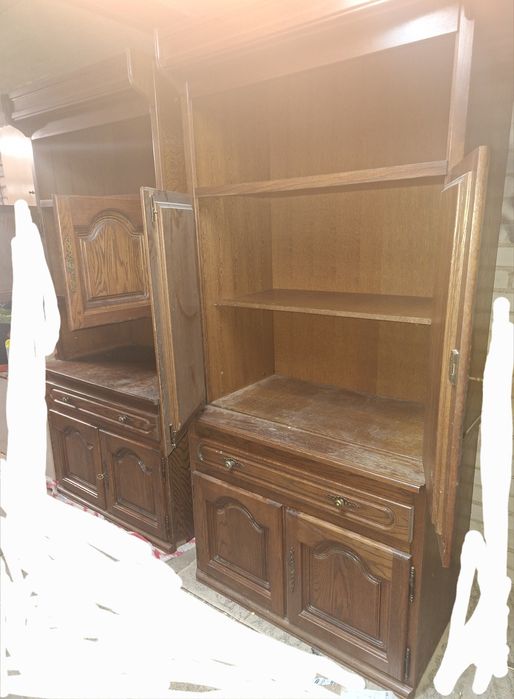 Meble, dębowe fronty, drewniane