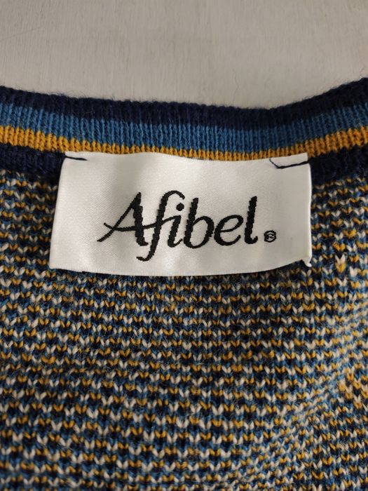 Afibel wzorzysty sweter damski na zamek rozm m/l