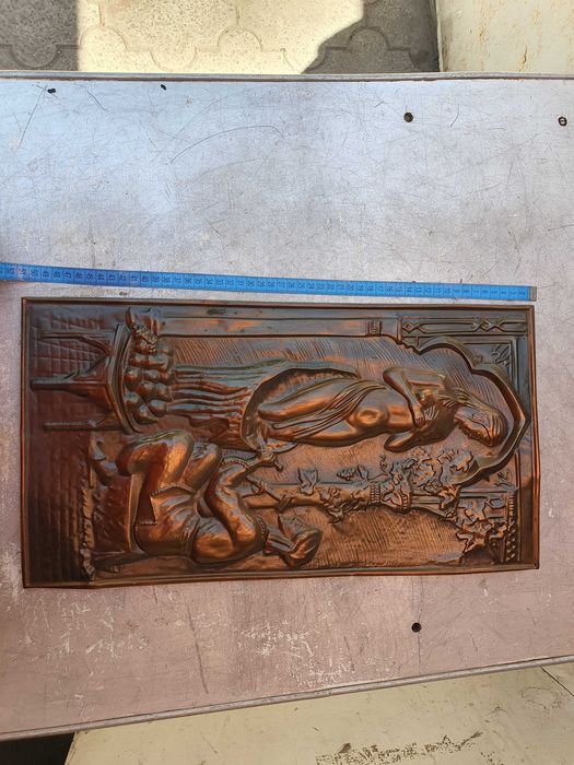 Чеканка медная Пигмалион и Галантея ссср.