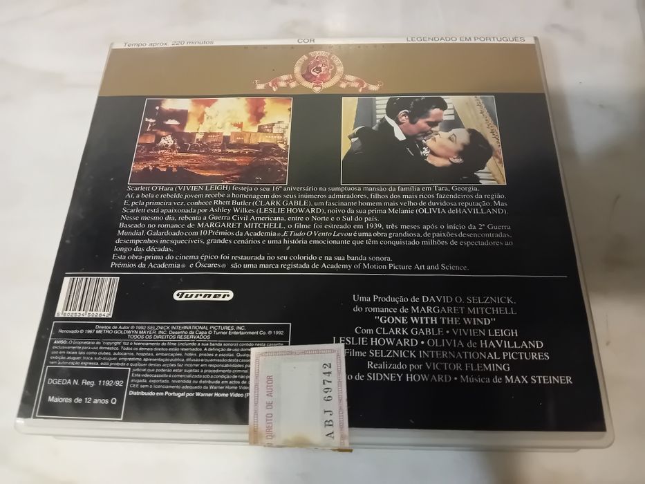 Vhs Duplo Antigo E Tudo o Vento Levou