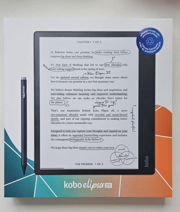 Kobo Elipsa 2E  E-reader Livro digital Novo em caixa - SEM FATURA