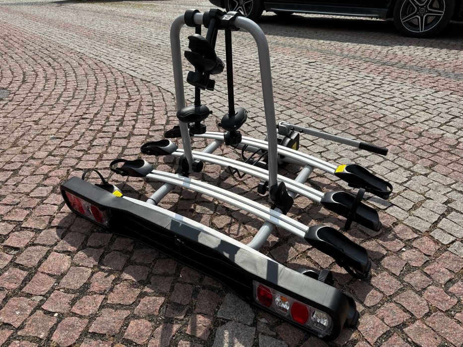 Bagażnik rowerowy na 4 rowery HAMRON – NOWY – solidny, odchylany