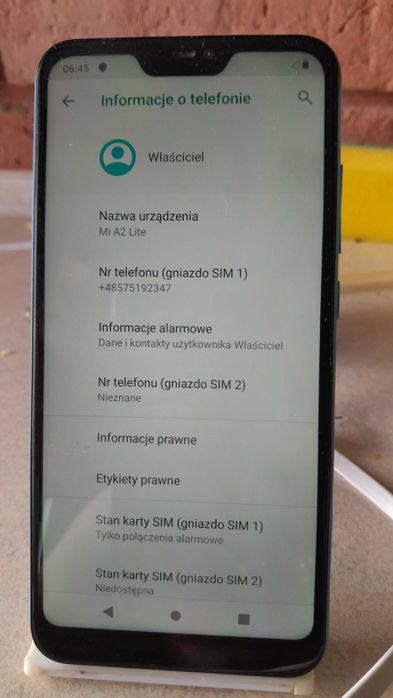 Telefon Mi A 2lite