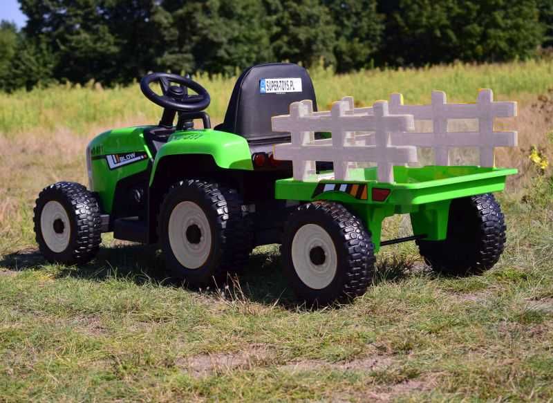 Auto TRAKTOR SPYCHACZ BLAZIN na akumulator z przyczepą KOPARKA autko