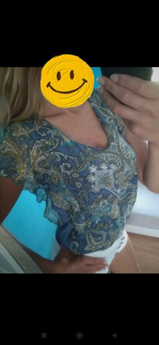 Bluzka w azteckie wzory Orsay