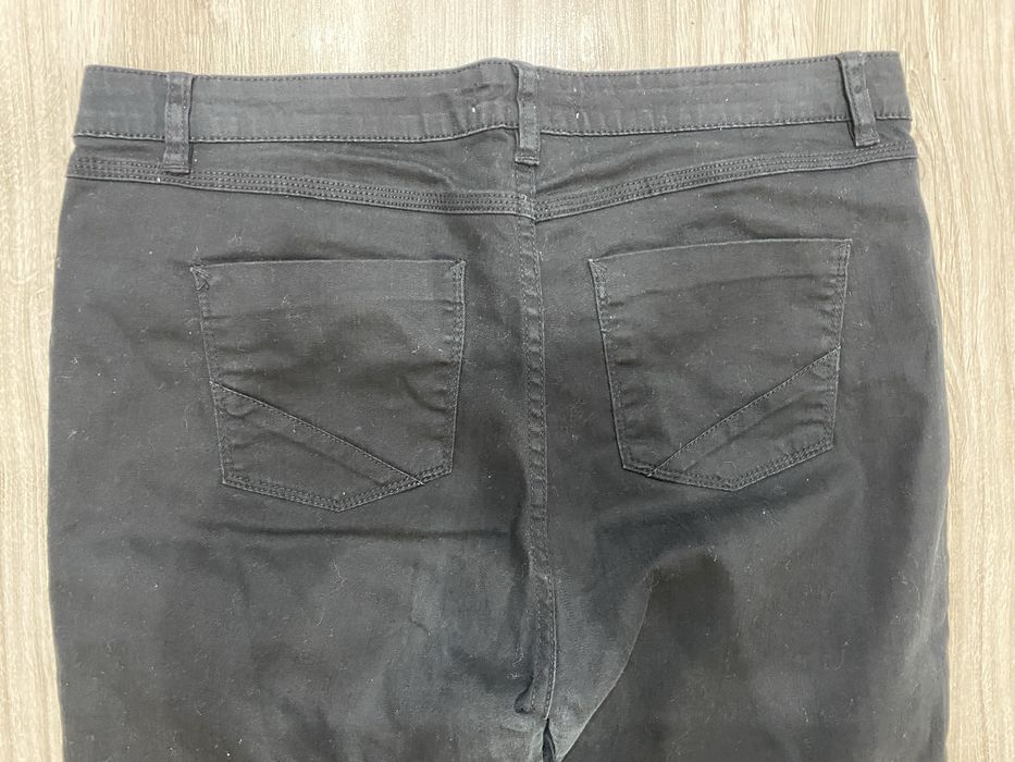 Czarne spodnie jeansy dżinsy papaya 16 xxl 7/8