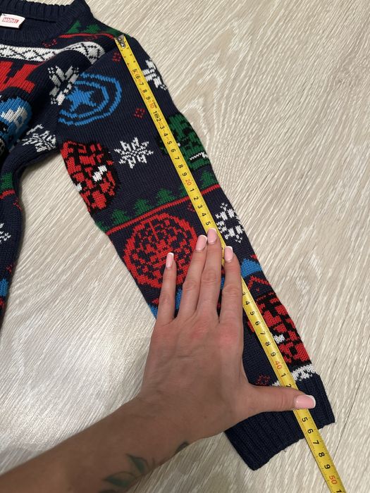 ‼️ светр новорічний Marvel 134 8 9 супергерої кофта для фотосесії