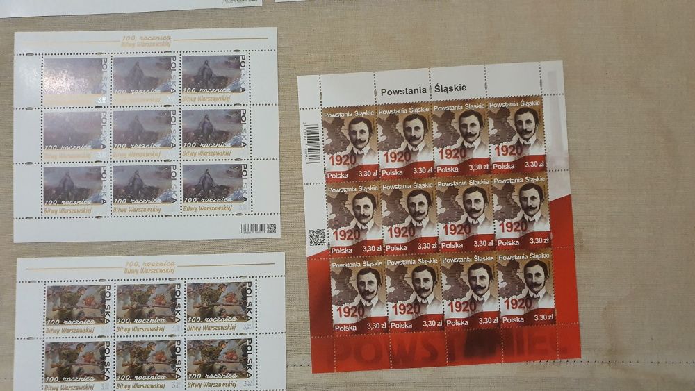 Znaczki pocztowe arkusiki 5050-76 Niestemplowane 2/2020 3/2020