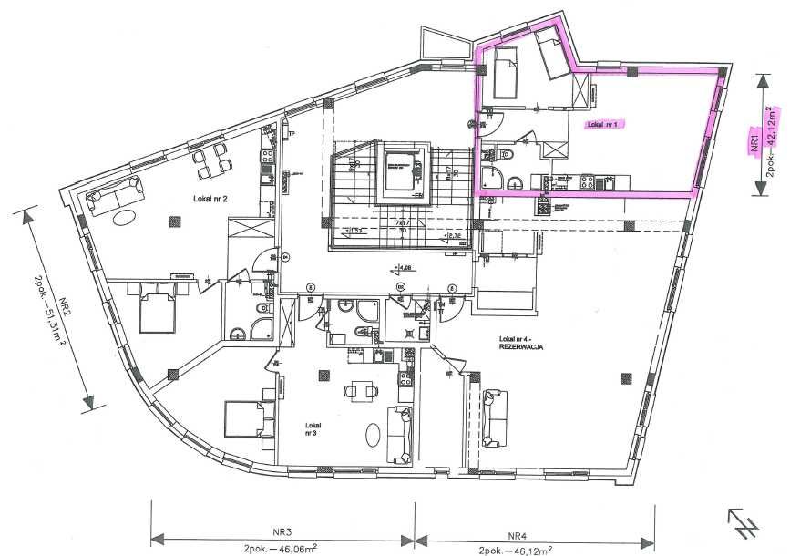 Lokal usługowy do wynajęcia 42,12 m2