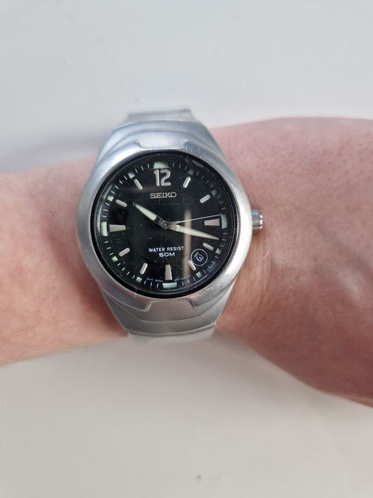 Srebrny meski zegarek SEIKO