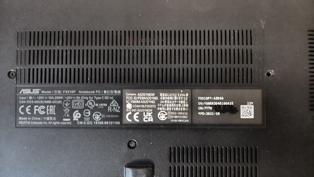 ASUS TUF Dash F15 FX516PM / RTX 3060 / 16 ГБ