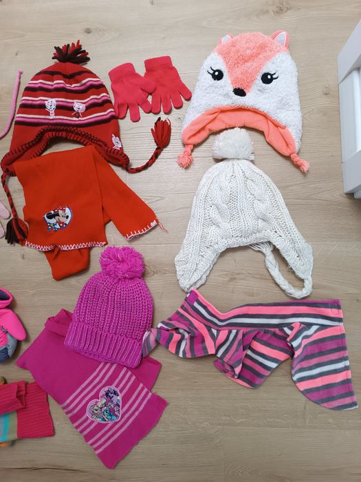 Czapka 110 / 116 szalik czapki komin zestaw