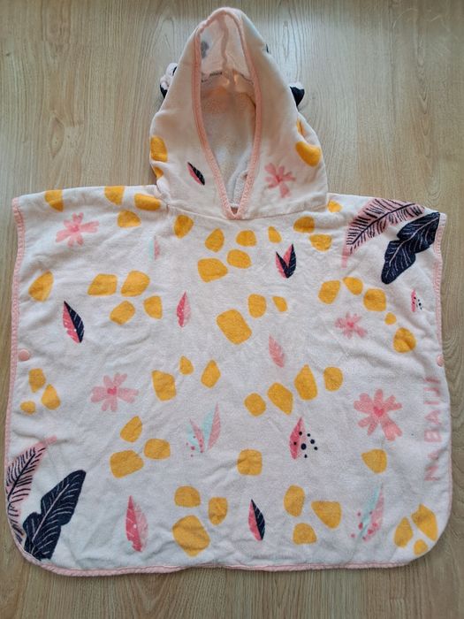 Poncho Natação Bebé Algodão Girafa