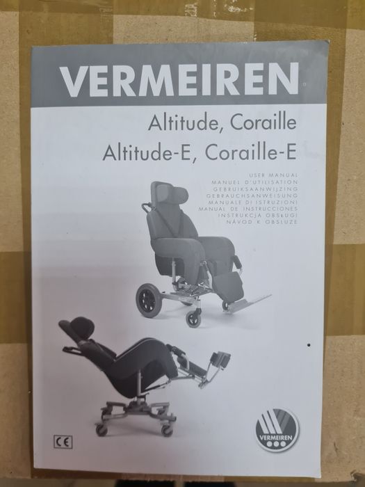 Wózek inwalidzki specjalny pielęgnacyjny VERMEIREN ALTITUDE