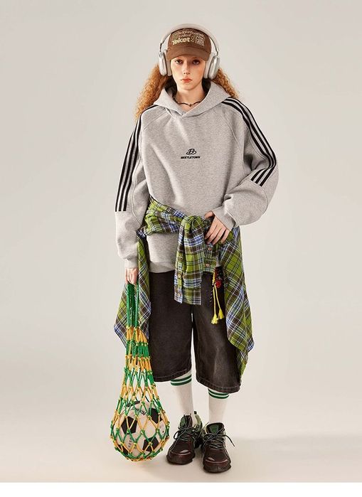 Beetletown oversize худі • сірий меланж • нове