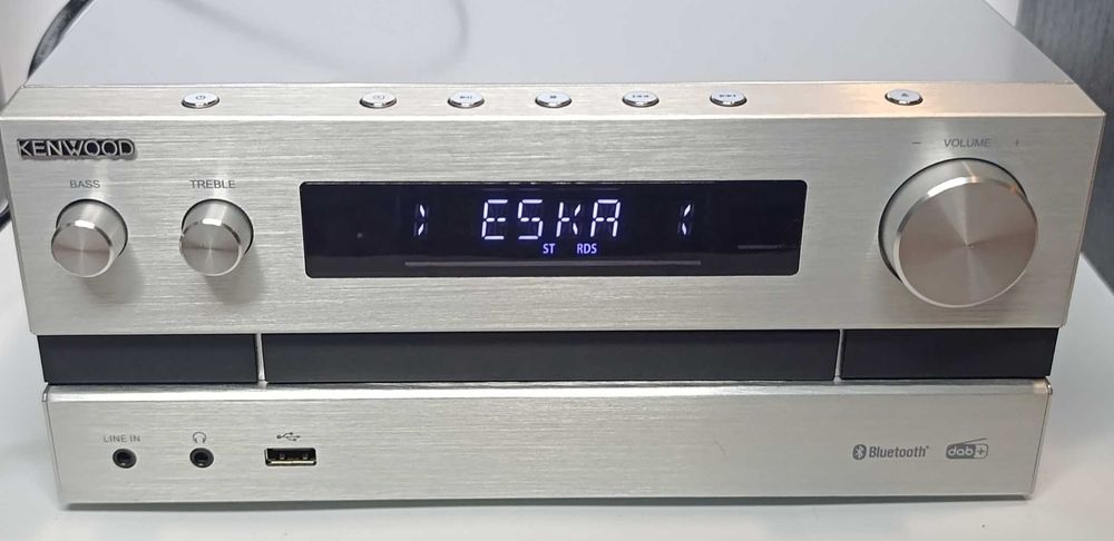 Wieża stereo Kenwood M-918DAB 2x50W srebrna + pilot Tarnów • OLX.pl