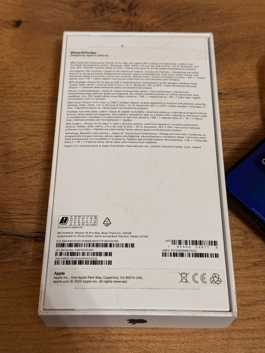 Iphone 15 pro max 256gb