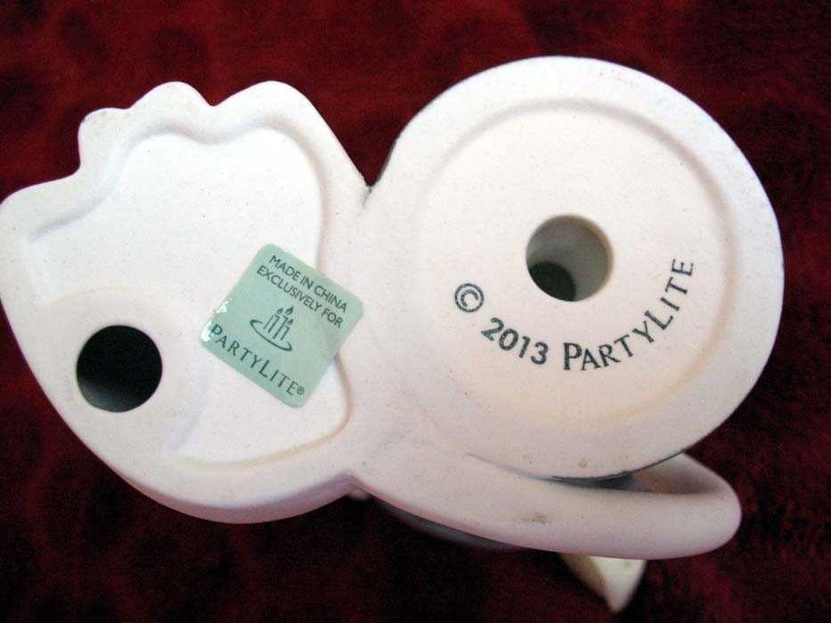 Kot - kotek i ptak - Party Lite 2013 - 12,5 x 12 x 8 cm
