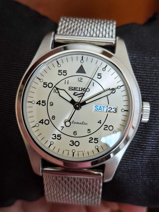 Zegarek męski Seiko 5 Sports Automatic Champagne Flieger Suit Style