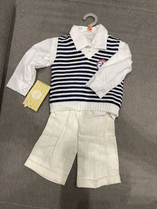 Komplet dla chłopca - 68 idealny na chrzest