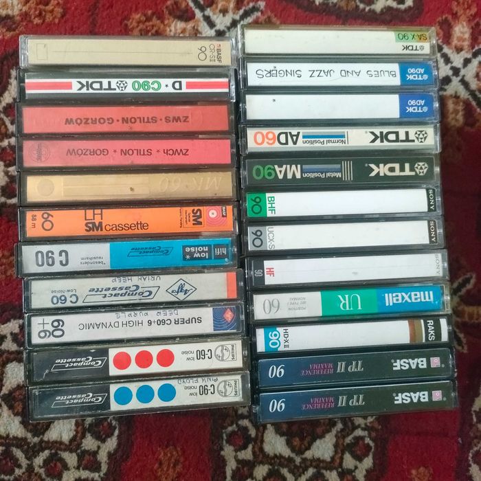 Kasety magnetofonowe mix 51 sztuk