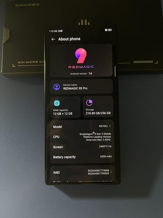 REDMAGIC 9S Pro 256gb | Смартфон | ZTE nubia Red Magic 9S Pro
