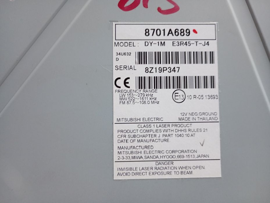 Radio Mitsubishi Outlander III