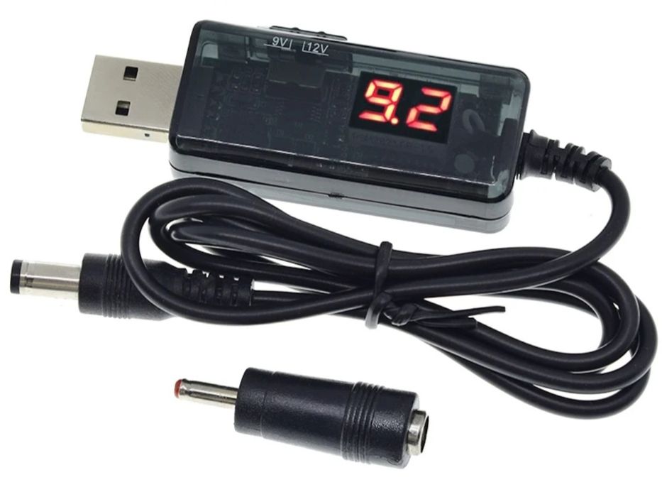 Кабель до роутера з перетворювачем на 12В або 9В