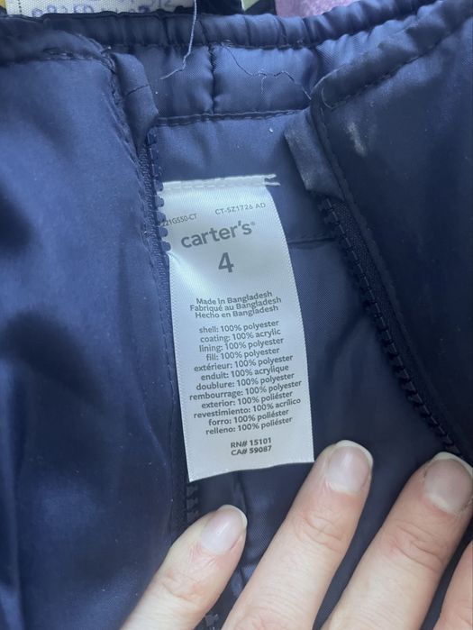 Зимовий комбінезон костюм carters 3-4 роки 104-110
