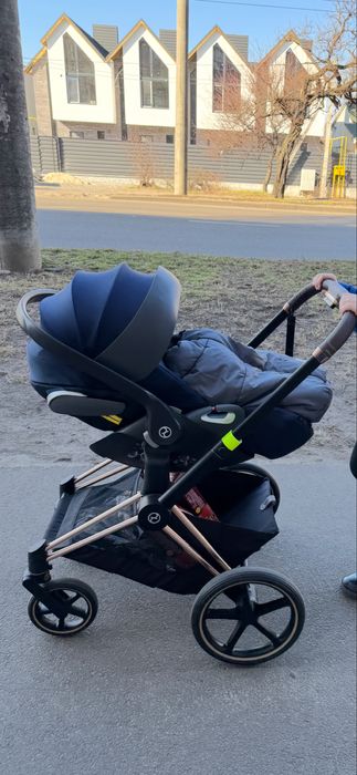 Комплект Автолюлька Cybex Cloud Z i-Size platinum+ база Cybex Base