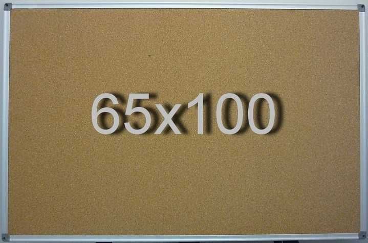 Дошка пробкова 65х100 см в алюмінієвій рамі UkrBoards. Дошка коркова