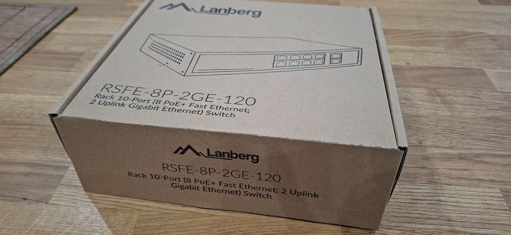 Lanberg PoE switch RSFE-8P-2GE-120 USZKODZONY