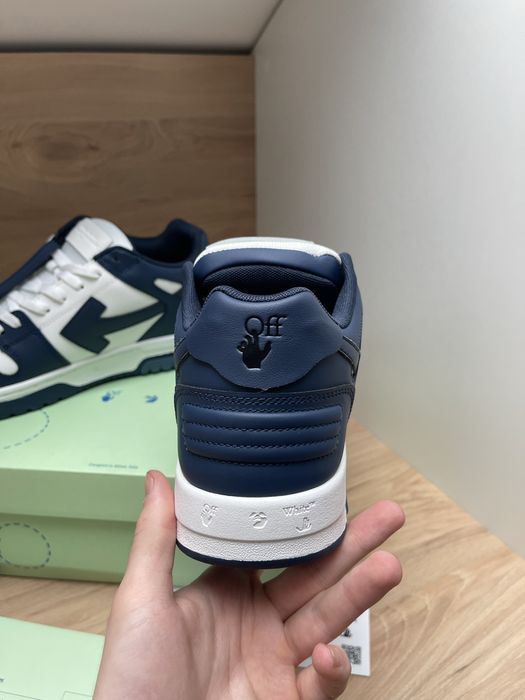 Кросівки Off-White / Out Of Office / оф вайт white/blue