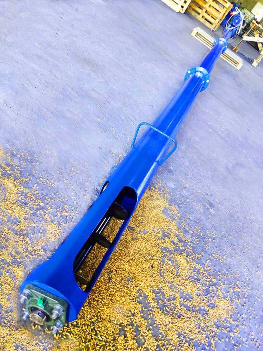 Шнековий навантажувач, погрузчик для зерна. Транспортер, шнек, конвеєр