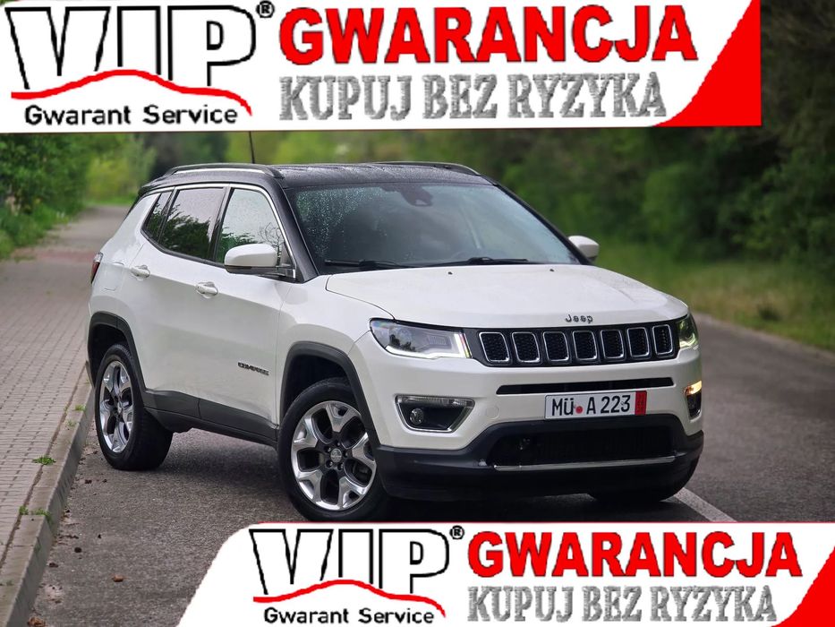 Jeep Compass FV_23%_FULL_2018r_2,0D_140KM 4X4_Automat_Nawi_Skóry_Kamera_GWARANCJA