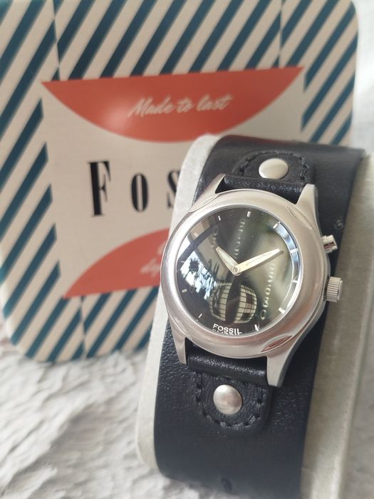 Zegarek Fossil Big-Tic JR-8709 silver black retro vintage old money un