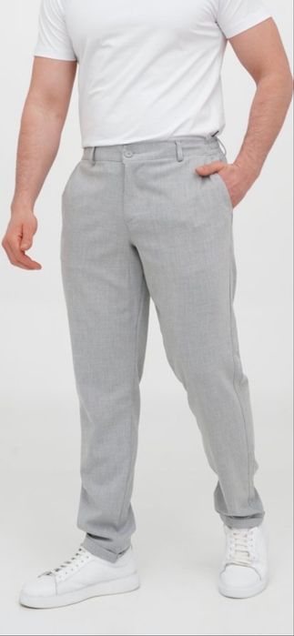 Штани сірі slim fit Trend Collection