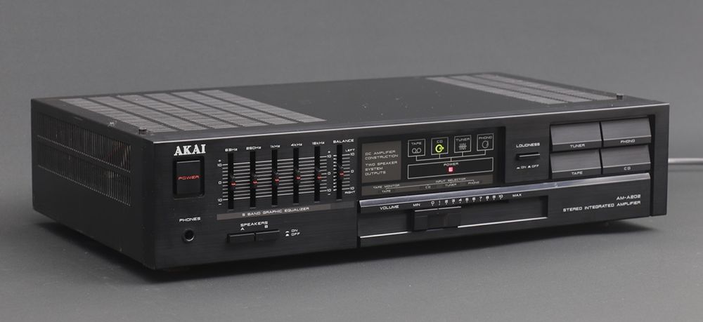 Akai AM-A202 Stereo Integrated Amplifier підсилювач 1986р. 80 Watts