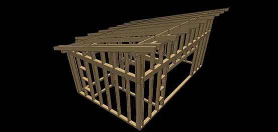 Konstrukcja drewniana bez pozwolenia do 35m² budynek usługowy