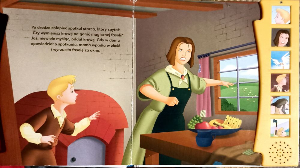 Książka z dźwiękami Jaś i magiczna fasola