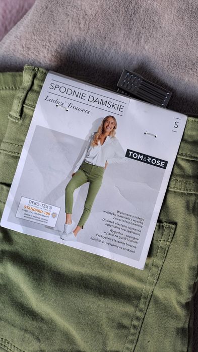 Spodnie damskie zielone XS nowe