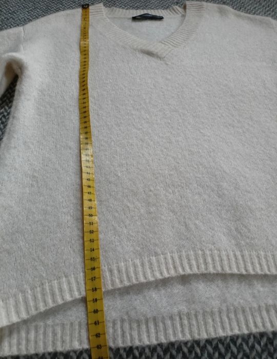 Sweter Hallhuber wełna + moher  z dodatkiem/ Roz XS/S