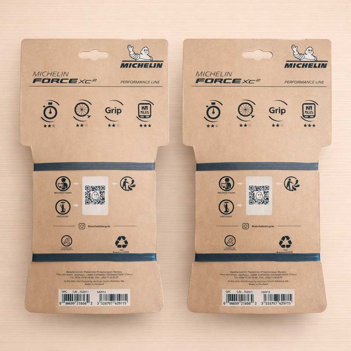 Pack 2 Pneus Michelin Force XC² 29x2,10" Performance Line TLR Folding