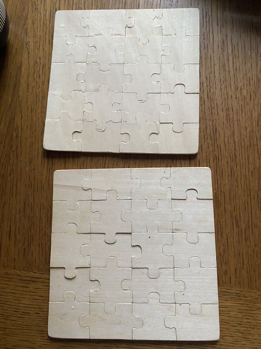 Puzzle drewniane 2 sztuki