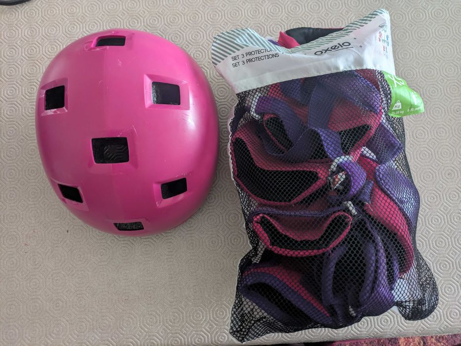 Capacete e proteções menina