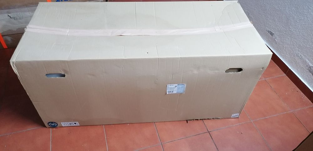 2 móveis p/lavatório Geberit ONE - 2 gavetas - branco alto brilho - 11